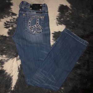 Miss Me Jeans - Peace Symbol Miss Me Jeans Miss Me Jeans - Peace Symbol Miss Me Jeans